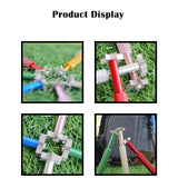 Maxbell Golf Club Groove Sharpening Sturdy 6 Heads for Sand Lob Ball Control Pitching Blue