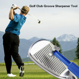 Maxbell Golf Club Groove Sharpening Sturdy 6 Heads for Sand Lob Ball Control Pitching Blue