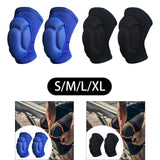 Maxbell Knee Pads High Elastic Breathable Kneepads for Dancing Basketball Volleyball Blue S