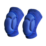 Maxbell Knee Pads High Elastic Breathable Kneepads for Dancing Basketball Volleyball Blue S