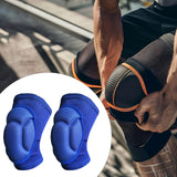 Maxbell Knee Pads High Elastic Breathable Kneepads for Dancing Basketball Volleyball Blue L