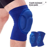 Maxbell Knee Pads High Elastic Breathable Kneepads for Dancing Basketball Volleyball Blue L