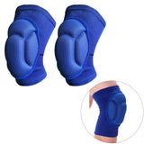 Maxbell Knee Pads High Elastic Breathable Kneepads for Dancing Basketball Volleyball Blue L