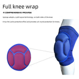 Maxbell Knee Pads High Elastic Breathable Kneepads for Dancing Basketball Volleyball Blue XL