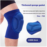 Maxbell Knee Pads High Elastic Breathable Kneepads for Dancing Basketball Volleyball Blue XL