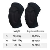 Maxbell Knee Pads High Elastic Breathable Kneepads for Dancing Basketball Volleyball Black S