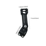 Maxbell Mountain Bike Stem Part Adjustable Easy Install Reliable Sturdy Repair Riser Extension 11cm