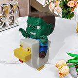 Maxbell Popcorn Bucket Cartoon Reusable Portable Statue for Kids Adults Teens Window