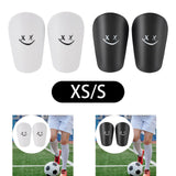 Maxbell 2Pcs Mini Soccer Shin Guards Gear Shin Pads Games Kids Adults Leg Protection White XS 8cmx5cm