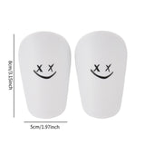 Maxbell 2Pcs Mini Soccer Shin Guards Gear Shin Pads Games Kids Adults Leg Protection White XS 8cmx5cm