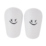 Maxbell 2Pcs Mini Soccer Shin Guards Gear Shin Pads Games Kids Adults Leg Protection White XS 8cmx5cm