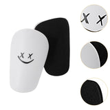 Maxbell 2Pcs Mini Soccer Shin Guards Gear Shin Pads Games Kids Adults Leg Protection White XS 8cmx5cm