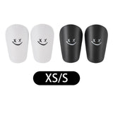 Maxbell 2Pcs Mini Soccer Shin Guards Gear Shin Pads Games Kids Adults Leg Protection White XS 8cmx5cm