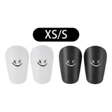 Maxbell 2Pcs Mini Soccer Shin Guards Gear Shin Pads Games Kids Adults Leg Protection White XS 8cmx5cm