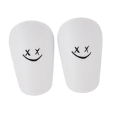 Maxbell 2Pcs Mini Soccer Shin Guards Gear Shin Pads Games Kids Adults Leg Protection White S 10cmx6cm
