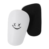 Maxbell 2Pcs Mini Soccer Shin Guards Gear Shin Pads Games Kids Adults Leg Protection White S 10cmx6cm