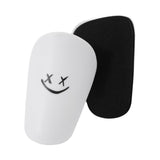 Maxbell 2Pcs Mini Soccer Shin Guards Gear Shin Pads Games Kids Adults Leg Protection White S 10cmx6cm