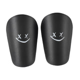 Maxbell 2Pcs Mini Soccer Shin Guards Gear Shin Pads Games Kids Adults Leg Protection Black XS 8cmx5cm