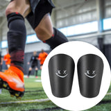 Maxbell 2Pcs Mini Soccer Shin Guards Gear Shin Pads Games Kids Adults Leg Protection Black XS 8cmx5cm