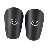 Maxbell 2Pcs Mini Soccer Shin Guards Gear Shin Pads Games Kids Adults Leg Protection Black S 10cmx6cm