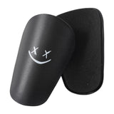 Maxbell 2Pcs Mini Soccer Shin Guards Gear Shin Pads Games Kids Adults Leg Protection Black S 10cmx6cm