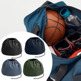 Maxbell Basketball Carrying Bag Drawstring Bag for Outdoor Activities Soccer Camping Black