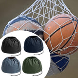 Maxbell Basketball Carrying Bag Drawstring Bag for Outdoor Activities Soccer Camping Black