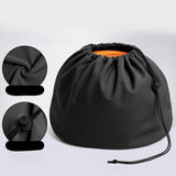 Maxbell Basketball Carrying Bag Drawstring Bag for Outdoor Activities Soccer Camping Black
