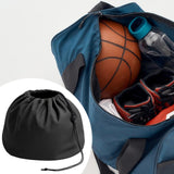 Maxbell Basketball Carrying Bag Drawstring Bag for Outdoor Activities Soccer Camping Black