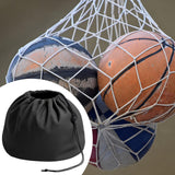 Maxbell Basketball Carrying Bag Drawstring Bag for Outdoor Activities Soccer Camping Black