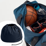 Maxbell Basketball Carrying Bag Drawstring Bag for Outdoor Activities Soccer Camping Deep Blue