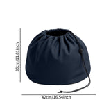 Maxbell Basketball Carrying Bag Drawstring Bag for Outdoor Activities Soccer Camping Deep Blue