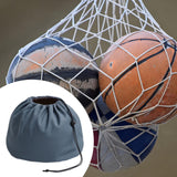 Maxbell Basketball Carrying Bag Drawstring Bag for Outdoor Activities Soccer Camping Gray