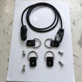 Maxbell Elastic Rope Boat Fitness Equipment Sports Replacement Practical with D Rings