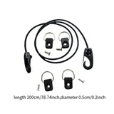 Maxbell Elastic Rope Boat Fitness Equipment Sports Replacement Practical with D Rings