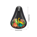 Maxbell Kids Bike Seat Cushion Cover Small 9'' x 6'' Thickened Child Bike Seat Cover dinosaur