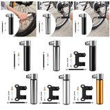 Maxbell Mini Bicycle Pump CNC Fast Inflation Repair Tool Universal 120 PSI Tire Pump Black no Bracket