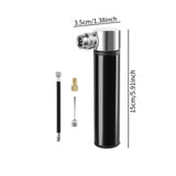 Maxbell Mini Bicycle Pump CNC Fast Inflation Repair Tool Universal 120 PSI Tire Pump Black no Bracket