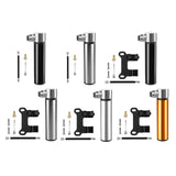 Maxbell Mini Bicycle Pump CNC Fast Inflation Repair Tool Universal 120 PSI Tire Pump Black no Bracket