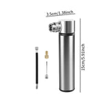 Maxbell Mini Bicycle Pump CNC Fast Inflation Repair Tool Universal 120 PSI Tire Pump Titanium no Bracket