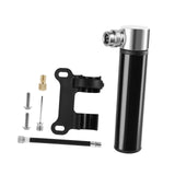 Maxbell Mini Bicycle Pump CNC Fast Inflation Repair Tool Universal 120 PSI Tire Pump Black and Bracket