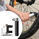 Maxbell Mini Bicycle Pump CNC Fast Inflation Repair Tool Universal 120 PSI Tire Pump Black and Bracket