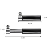 Maxbell Mini Bicycle Pump CNC Fast Inflation Repair Tool Universal 120 PSI Tire Pump Black and Bracket