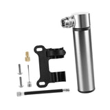 Maxbell Mini Bicycle Pump CNC Fast Inflation Repair Tool Universal 120 PSI Tire Pump Titanium and Bracket