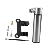 Maxbell Mini Bicycle Pump CNC Fast Inflation Repair Tool Universal 120 PSI Tire Pump Titanium and Bracket