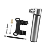 Maxbell Mini Bicycle Pump CNC Fast Inflation Repair Tool Universal 120 PSI Tire Pump Titanium and Bracket