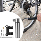 Maxbell Mini Bicycle Pump CNC Fast Inflation Repair Tool Universal 120 PSI Tire Pump Titanium and Bracket