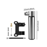 Maxbell Mini Bicycle Pump CNC Fast Inflation Repair Tool Universal 120 PSI Tire Pump Titanium and Bracket