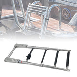 Maxbell 4 Step Telescoping Marine Ladder Pontoon Boat Ladder for Dinghy Pontoon Boat