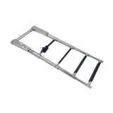 Maxbell 4 Step Telescoping Marine Ladder Pontoon Boat Ladder for Dinghy Pontoon Boat